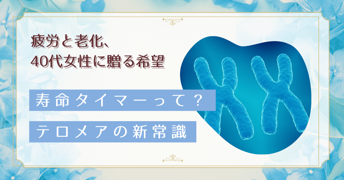 テロメアは寿命タイマーじゃない？40代女性が知るべき細胞年齢と健康寿命の新常識